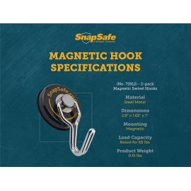 SnapSafe Round Magnetic Hooks - 75914